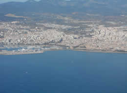 palma city view aerial